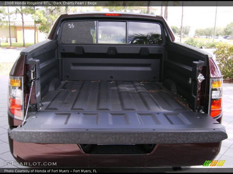 Dark Cherry Pearl / Beige 2008 Honda Ridgeline RTL