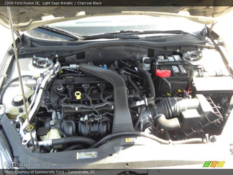 Light Sage Metallic / Charcoal Black 2008 Ford Fusion SE