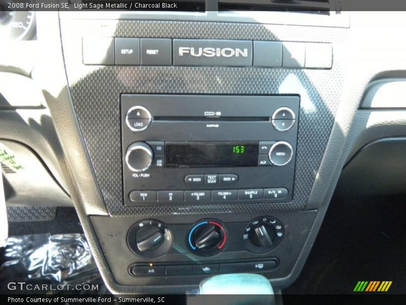 Light Sage Metallic / Charcoal Black 2008 Ford Fusion SE