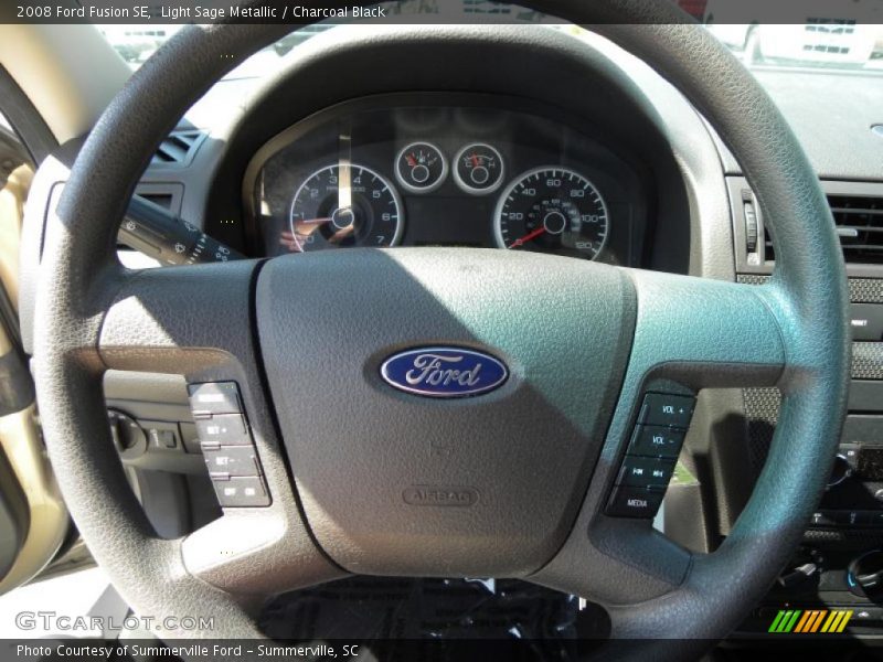 Light Sage Metallic / Charcoal Black 2008 Ford Fusion SE