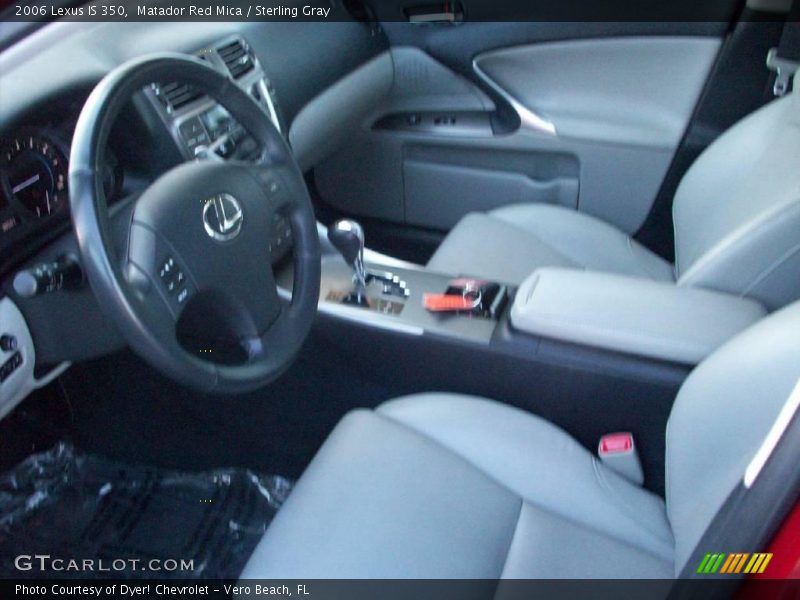 Matador Red Mica / Sterling Gray 2006 Lexus IS 350