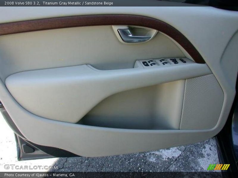 Titanium Gray Metallic / Sandstone Beige 2008 Volvo S80 3.2
