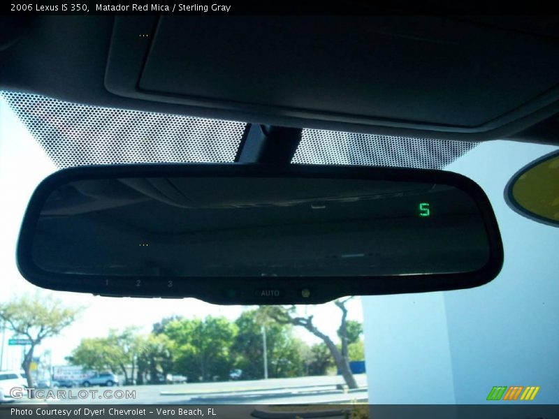 Matador Red Mica / Sterling Gray 2006 Lexus IS 350