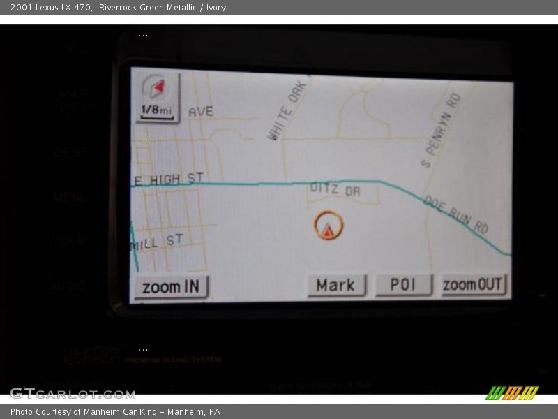 Riverrock Green Metallic / Ivory 2001 Lexus LX 470