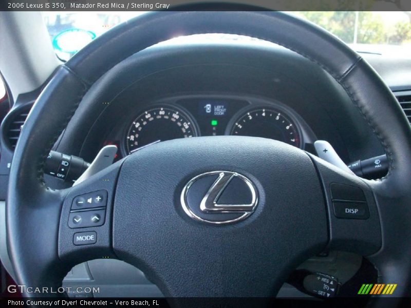 Matador Red Mica / Sterling Gray 2006 Lexus IS 350