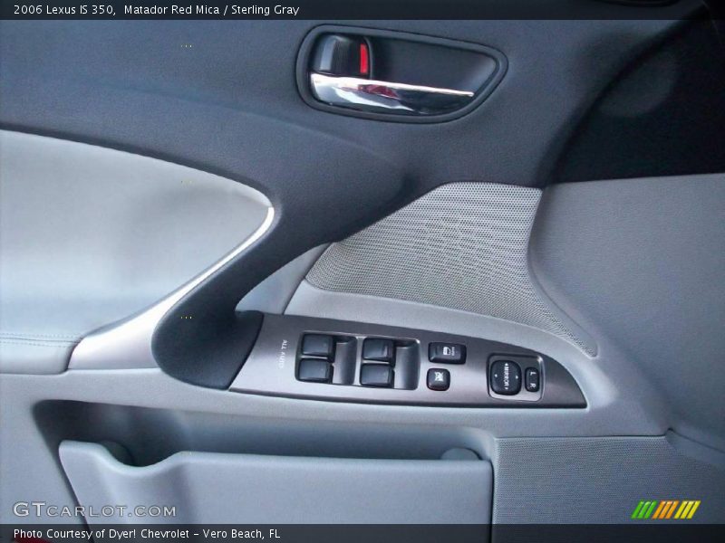 Matador Red Mica / Sterling Gray 2006 Lexus IS 350