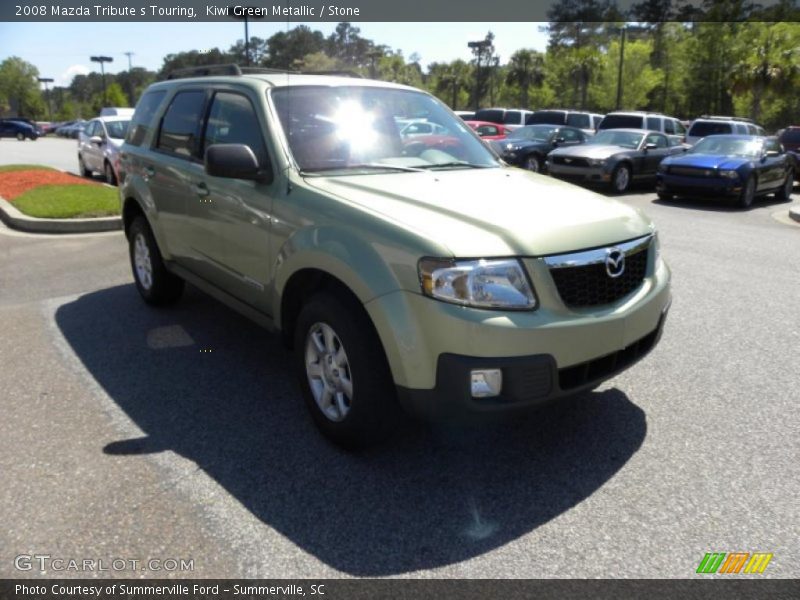 Kiwi Green Metallic / Stone 2008 Mazda Tribute s Touring