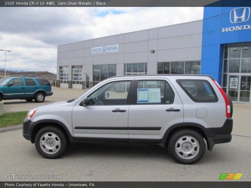 Satin Silver Metallic / Black 2005 Honda CR-V LX 4WD
