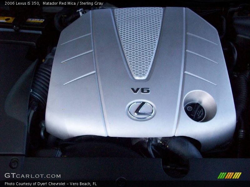 Matador Red Mica / Sterling Gray 2006 Lexus IS 350
