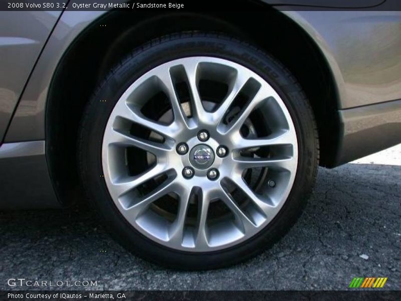 Oyster Gray Metallic / Sandstone Beige 2008 Volvo S80 3.2