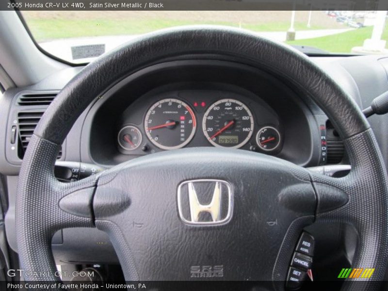 Satin Silver Metallic / Black 2005 Honda CR-V LX 4WD
