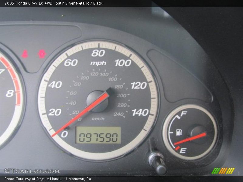 Satin Silver Metallic / Black 2005 Honda CR-V LX 4WD
