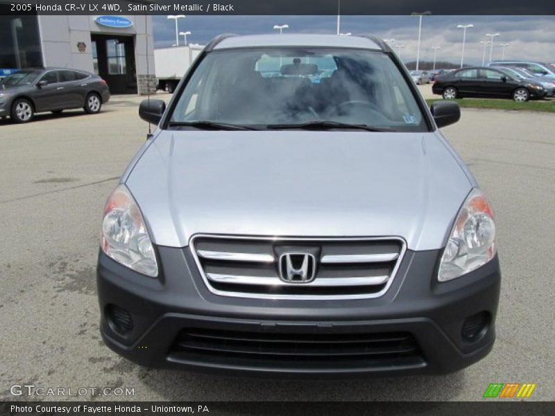 Satin Silver Metallic / Black 2005 Honda CR-V LX 4WD