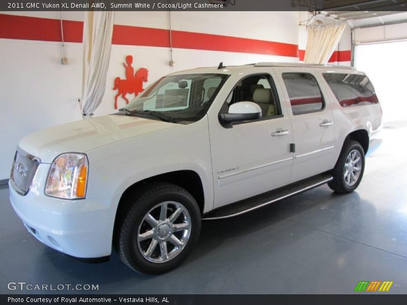Summit White / Cocoa/Light Cashmere 2011 GMC Yukon XL Denali AWD