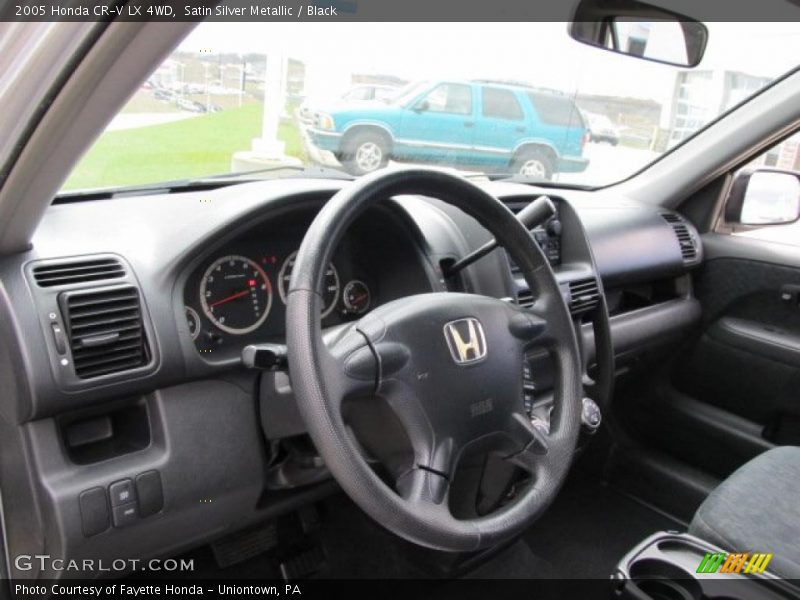 Satin Silver Metallic / Black 2005 Honda CR-V LX 4WD