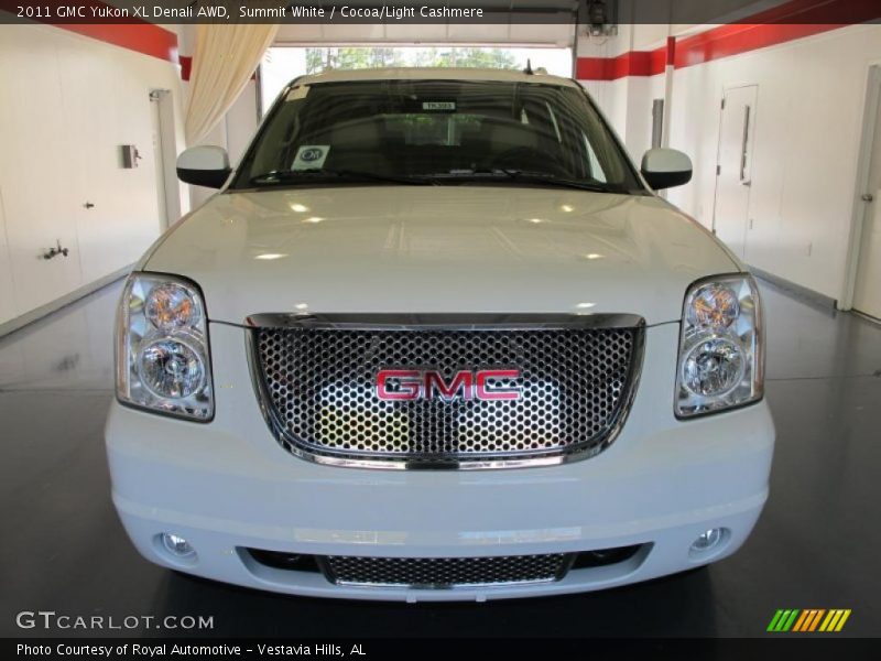 Summit White / Cocoa/Light Cashmere 2011 GMC Yukon XL Denali AWD