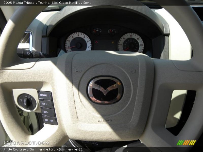 Kiwi Green Metallic / Stone 2008 Mazda Tribute s Touring