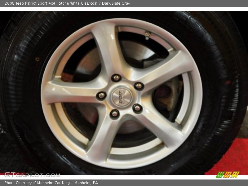 Stone White Clearcoat / Dark Slate Gray 2008 Jeep Patriot Sport 4x4