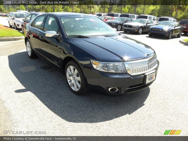 Dark Blue Ink Metallic / Sand 2008 Lincoln MKZ Sedan
