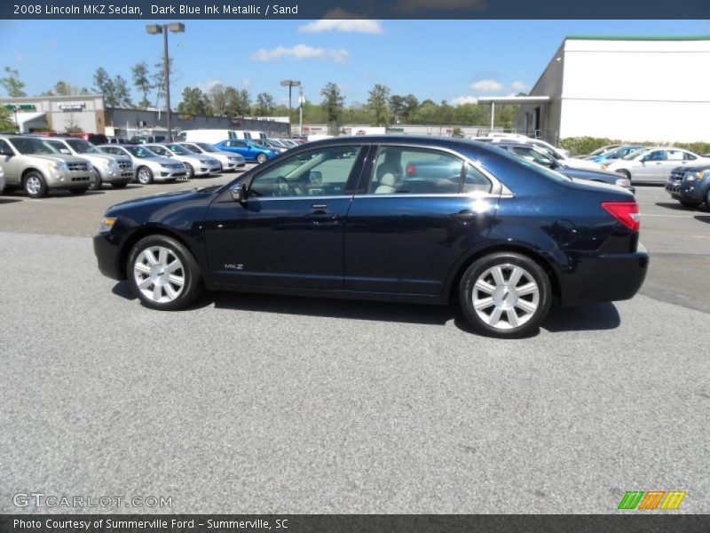 Dark Blue Ink Metallic / Sand 2008 Lincoln MKZ Sedan