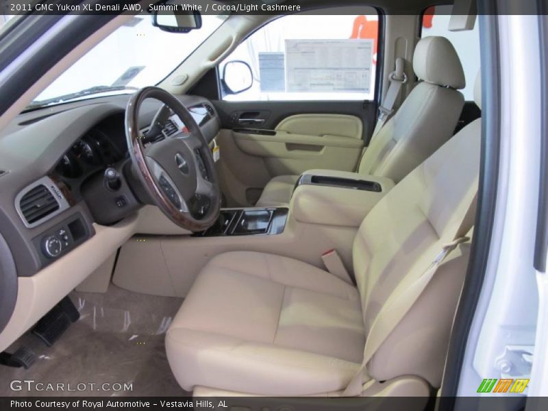 Summit White / Cocoa/Light Cashmere 2011 GMC Yukon XL Denali AWD