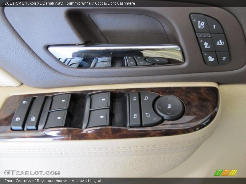 Summit White / Cocoa/Light Cashmere 2011 GMC Yukon XL Denali AWD
