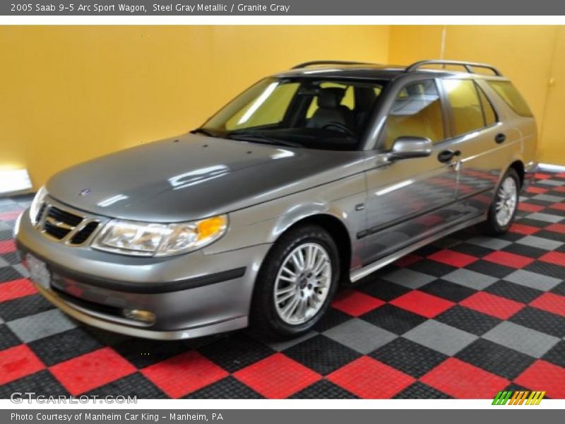 Steel Gray Metallic / Granite Gray 2005 Saab 9-5 Arc Sport Wagon