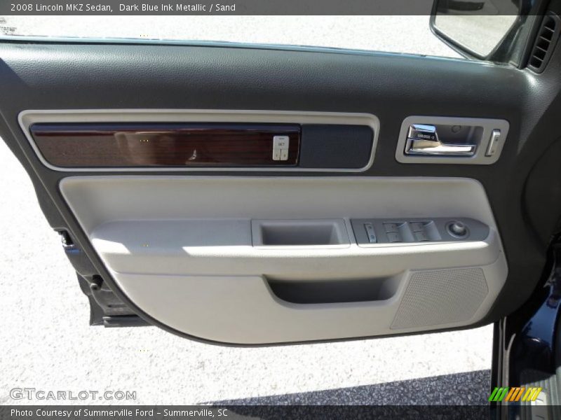 Dark Blue Ink Metallic / Sand 2008 Lincoln MKZ Sedan