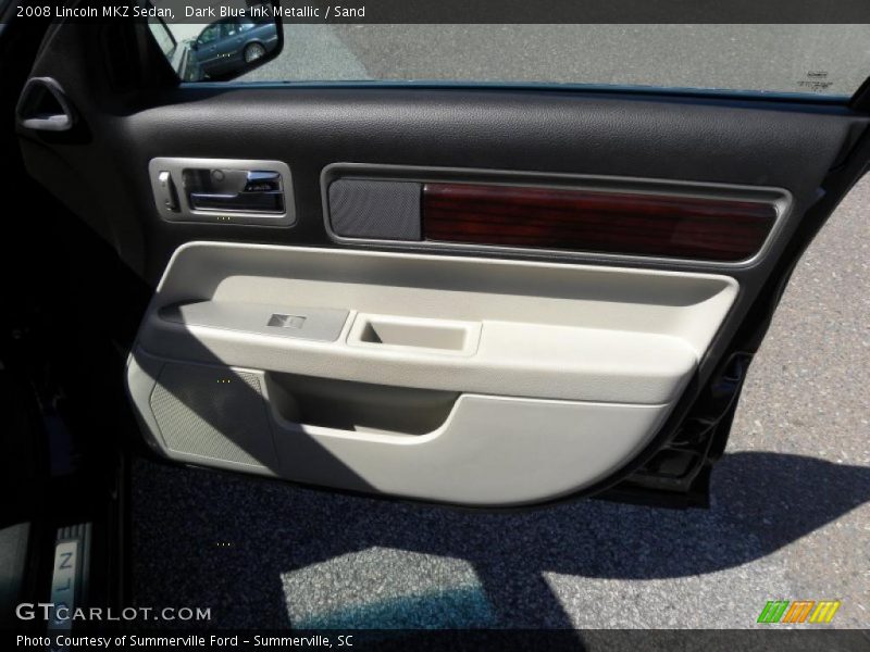 Dark Blue Ink Metallic / Sand 2008 Lincoln MKZ Sedan