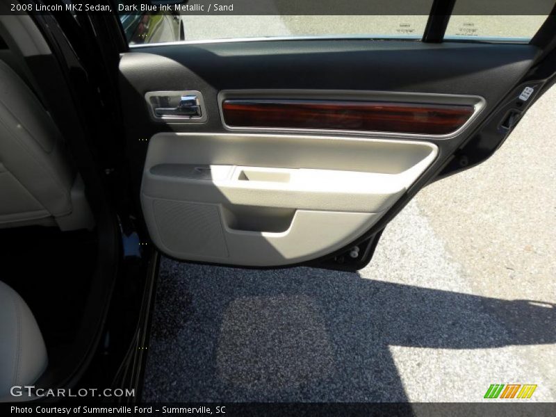 Dark Blue Ink Metallic / Sand 2008 Lincoln MKZ Sedan