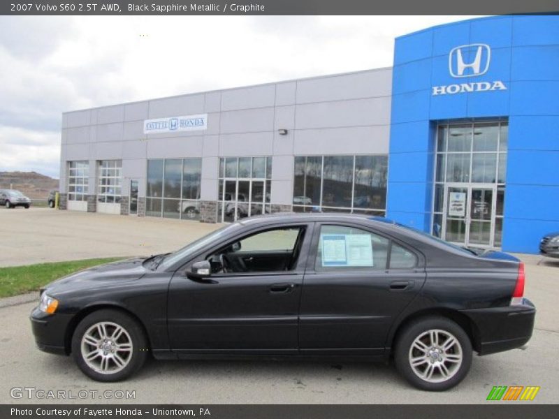 Black Sapphire Metallic / Graphite 2007 Volvo S60 2.5T AWD