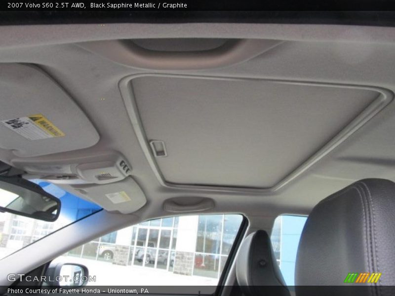 Black Sapphire Metallic / Graphite 2007 Volvo S60 2.5T AWD
