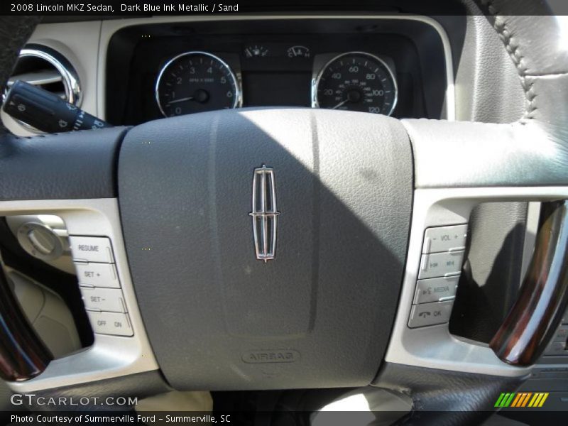 Dark Blue Ink Metallic / Sand 2008 Lincoln MKZ Sedan