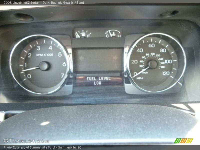 Dark Blue Ink Metallic / Sand 2008 Lincoln MKZ Sedan