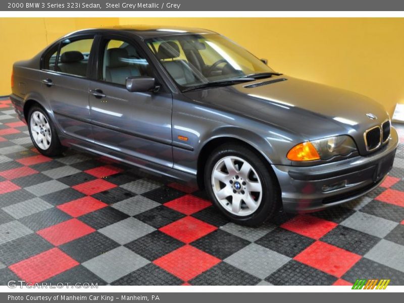 Steel Grey Metallic / Grey 2000 BMW 3 Series 323i Sedan