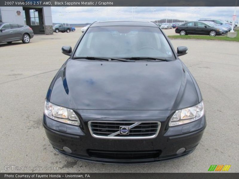 Black Sapphire Metallic / Graphite 2007 Volvo S60 2.5T AWD