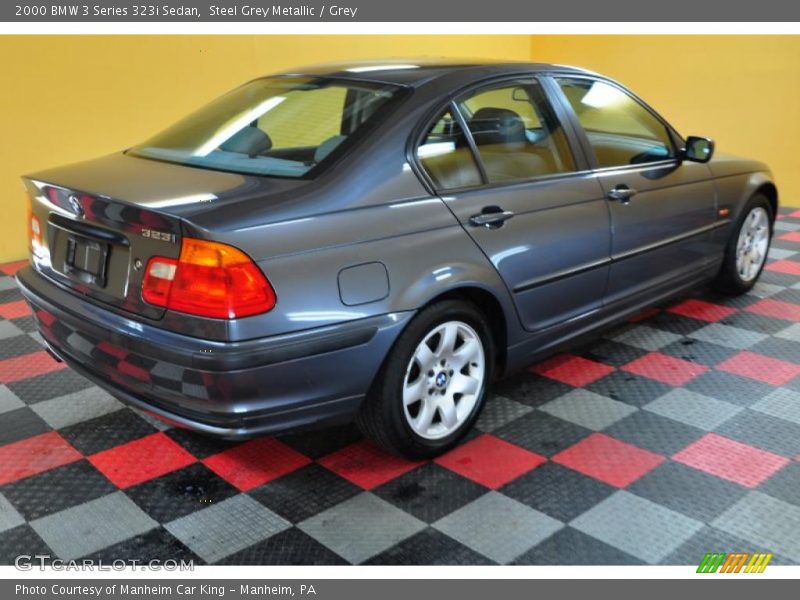Steel Grey Metallic / Grey 2000 BMW 3 Series 323i Sedan