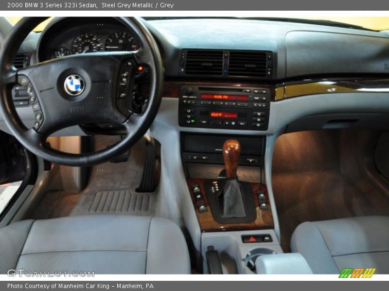 Steel Grey Metallic / Grey 2000 BMW 3 Series 323i Sedan