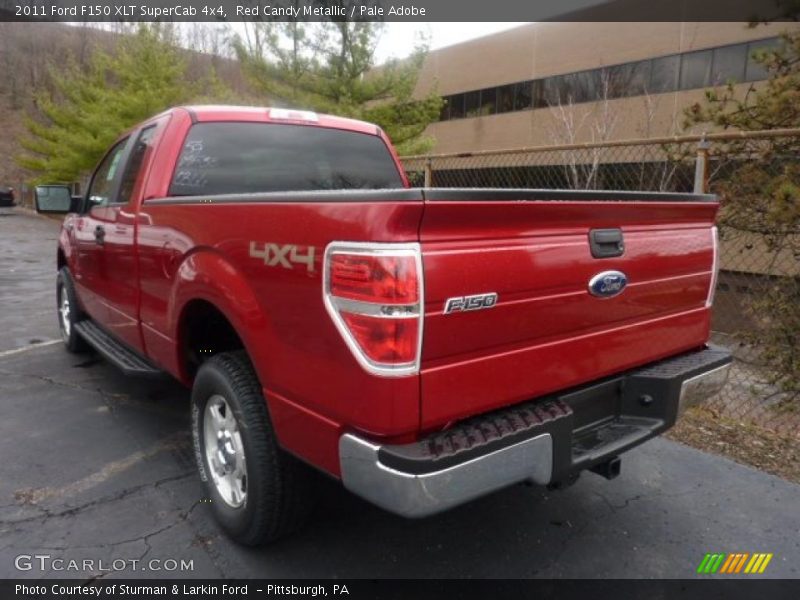 Red Candy Metallic / Pale Adobe 2011 Ford F150 XLT SuperCab 4x4