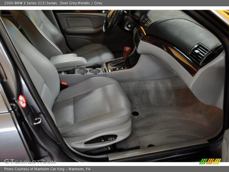 Steel Grey Metallic / Grey 2000 BMW 3 Series 323i Sedan