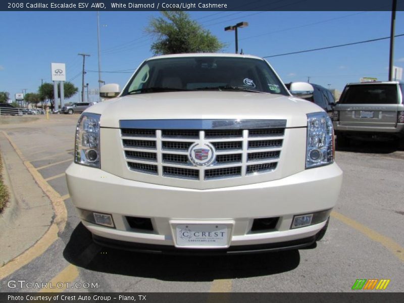 White Diamond / Cocoa/Light Cashmere 2008 Cadillac Escalade ESV AWD