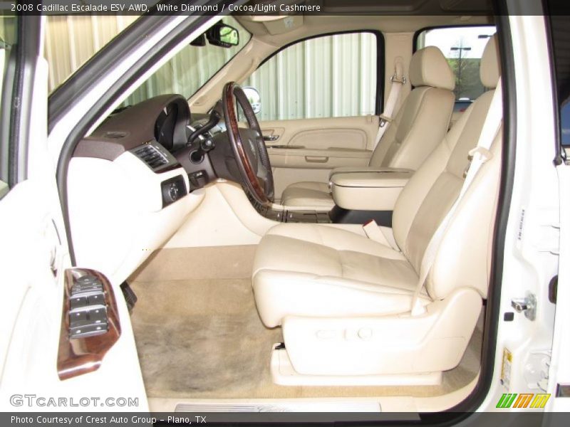 White Diamond / Cocoa/Light Cashmere 2008 Cadillac Escalade ESV AWD