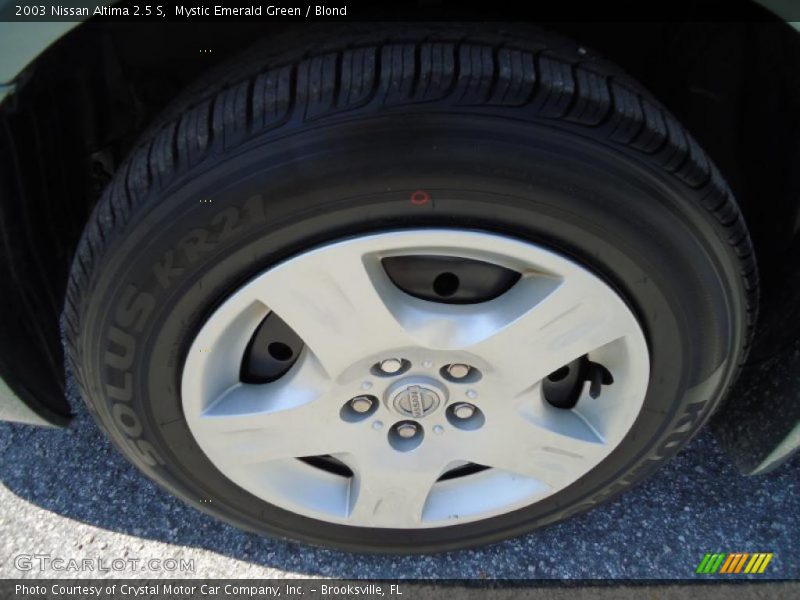Mystic Emerald Green / Blond 2003 Nissan Altima 2.5 S