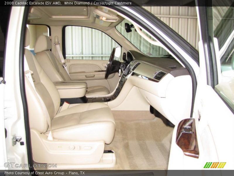 White Diamond / Cocoa/Light Cashmere 2008 Cadillac Escalade ESV AWD