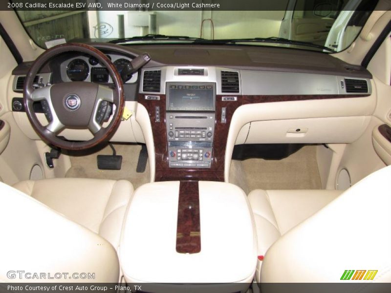 White Diamond / Cocoa/Light Cashmere 2008 Cadillac Escalade ESV AWD