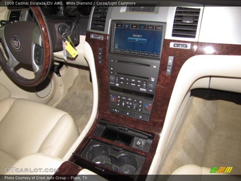 White Diamond / Cocoa/Light Cashmere 2008 Cadillac Escalade ESV AWD