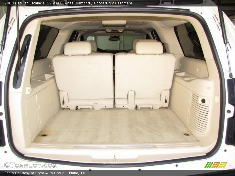 White Diamond / Cocoa/Light Cashmere 2008 Cadillac Escalade ESV AWD