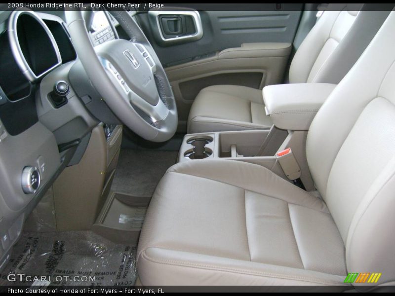 Dark Cherry Pearl / Beige 2008 Honda Ridgeline RTL