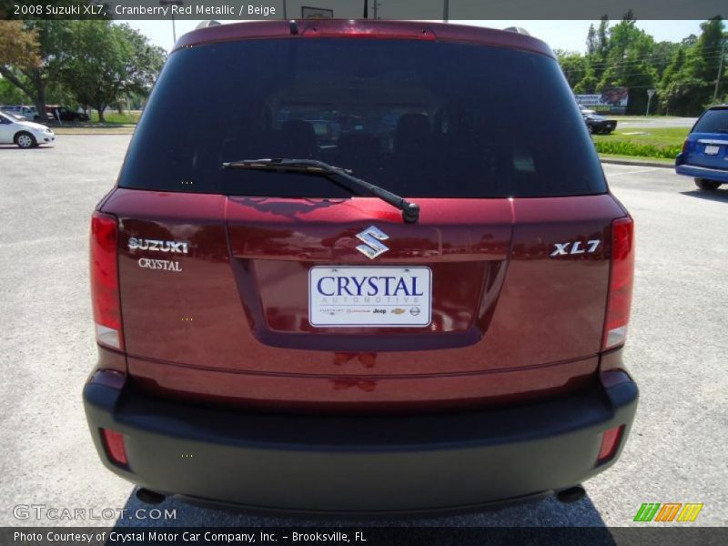 Cranberry Red Metallic / Beige 2008 Suzuki XL7