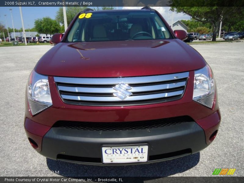 Cranberry Red Metallic / Beige 2008 Suzuki XL7